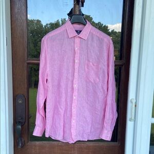Vineyard Vines‎ 100% Linen Button Down Shirt. Size XL